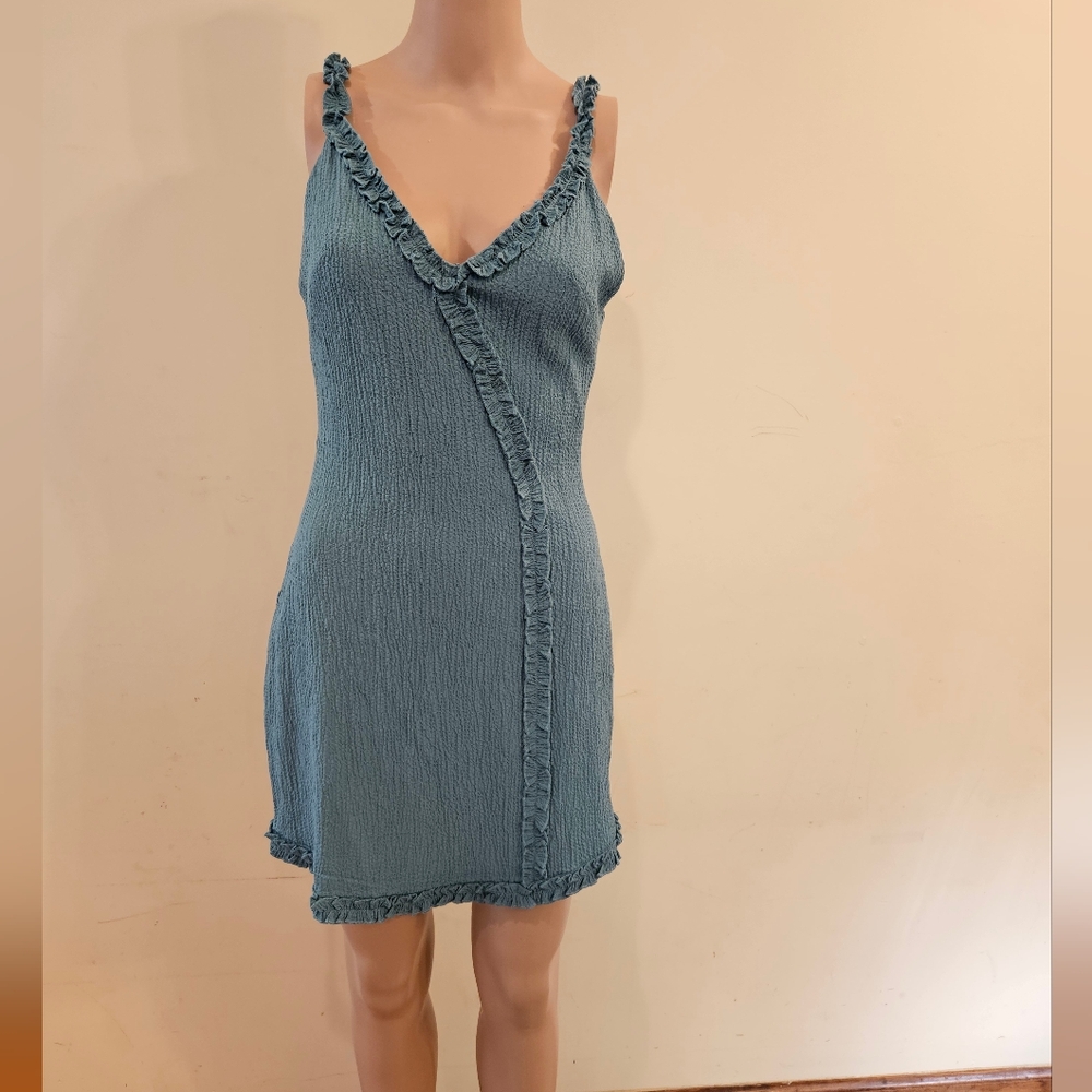 Blush Boutique Teal Strap Mini Dress S